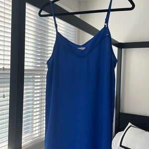 Beautiful blue flowy slip dress!